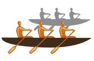 Illustration of team members aligned around shared goals, strategy, and vision, representing strong team alignment